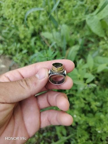 в единственнои экземпляре: Мужское перстень с темным грушевидным камнем - Масивный перстень с — 3