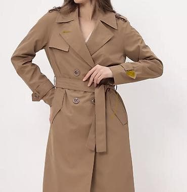 макс мара пальто: Плащ, Тренчкот, Двубортная модель, M, L, XL — 1