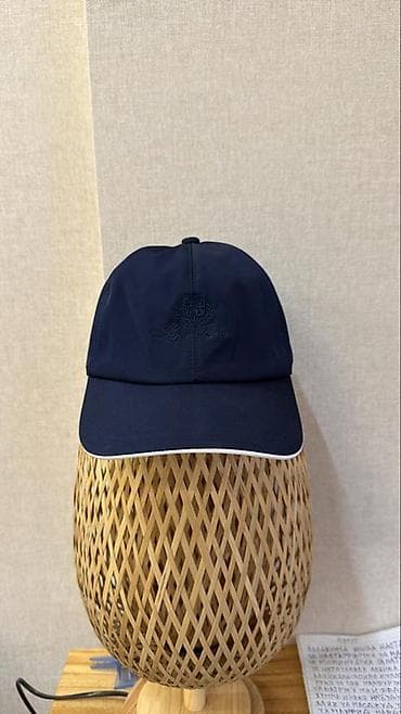 новый: Бейсболка Loro Piana Storm System - Цвет: темно‑синий, низ козырька – — 1