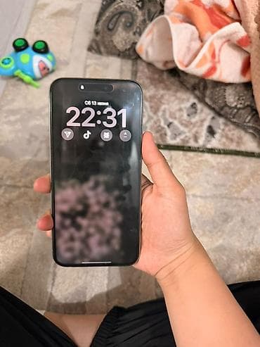IPhone 15 Pro Max, Б/у, 256 ГБ, Серебристый, Коробка, 89 % — 6