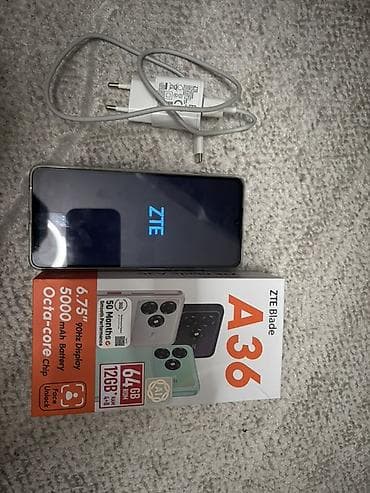 ZTE A36, 64 ГБ, цвет - Черный, 2 SIM