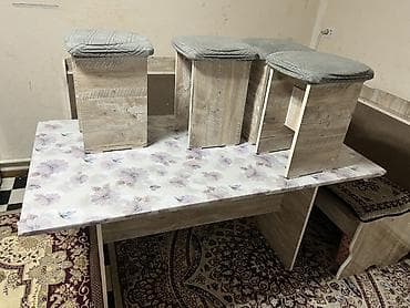 Кухонные мягкие уголки: Кухонный мягкий уголок, ЛДСП, цвет - Серый — 1