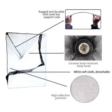 синий лампа: Софтбокс постоянного света под лампу е27+ умная лампа 150w + пульт ду — 4