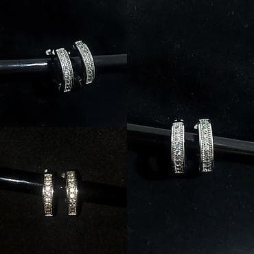 сережки: Очень красивые серьги. Новые. Отдам за 2 кг. наполнителя для кошачьего — 1