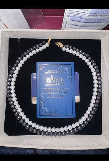 золото жемчуг: Колье, Проба 585, Женские, Новый, Жемчуг, Винтажный стиль — 2