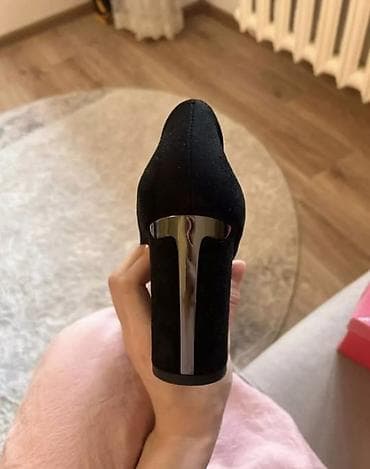 Жеке буюмдар: Туфли-лодочки AUGUSTINO, классические черные. - Модель: открытый мыс — 3