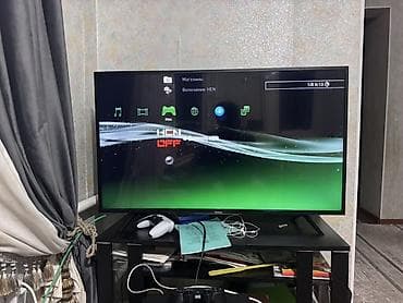 кабель для подключения интернета к компьютеру: PlayStation 3 Slim + 2 беспроводных геймпада - Модель: Sony — 1