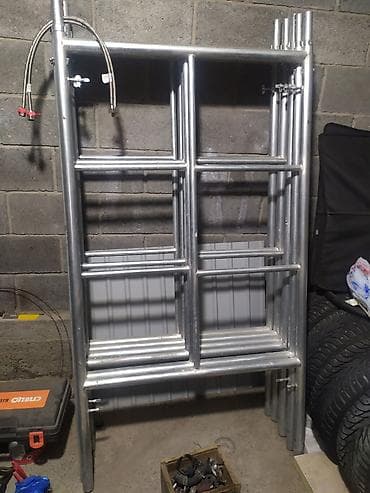 Лестницы и комплектующие: Алюминиевые строительные леса/вышка-туры с настилами - Материал — 1