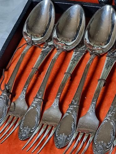 клинки: КОРОЛЕВСКИЙ СССР НОВЫЙ Столовый набор в оригинальном футляре — 7