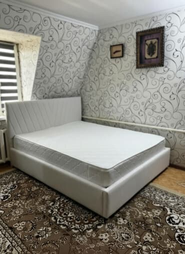 Двуспальная кровать, Новый, С матрасом, длина - 200 см