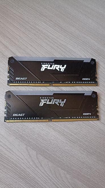 kingston fury: Оперативная память (RAM) для ПК, Б/у, Kingston Fury, 32 ГБ, DDR4, 3200 МГц — 2