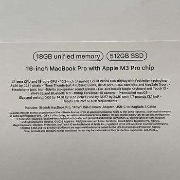 m2 max macbook pro: MacBook Pro 16 M3 Pro (12C CPU / 18C GPU, 18GB RAM, 512GB SSD) — 7