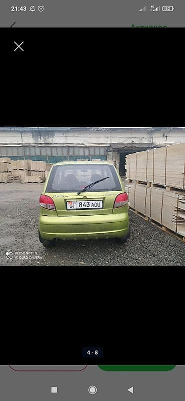 super cub: Daewoo Matiz: 2011 г., 0.8 л, Механика, Бензин, Хэтчбэк — 4