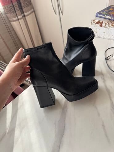 Ботинки и ботильоны: Ботинки, 36, Zara, Б/у, цвет - Черный, Самовывоз, Платная доставка — 2