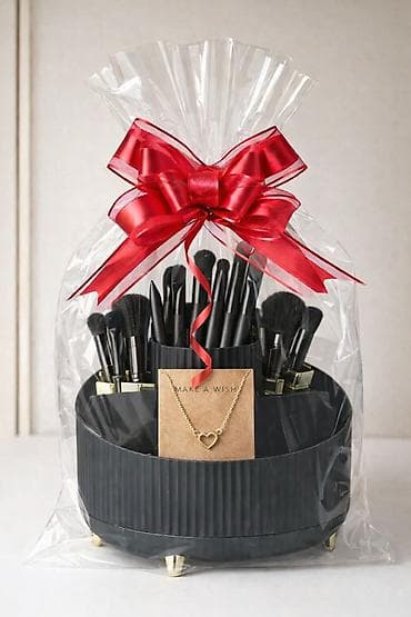 аквариум ош: Органайзер для косметики и набор кистей для макияжа 22 шт. + 2 пуховки — 6