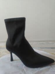 туфли черные с открытым носиком: Ботинки и ботильоны — 7