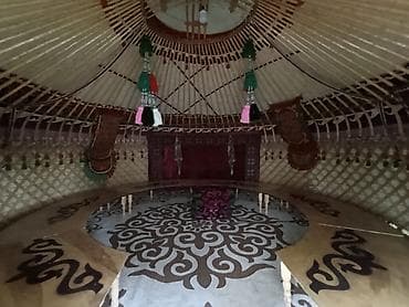 юрта кыргызов: Юрта казахская/кыргызская сборная с полным традиционным оформлением — 5