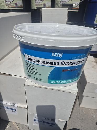 помой: Knauf Гидроизоляция Флэхендихт, 5 кг Эластичная бесшовная обмазочная — 1