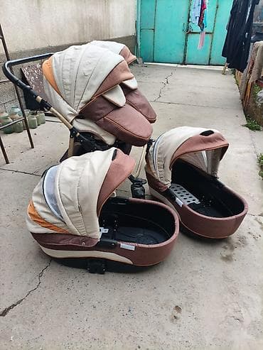 авто каляска: Коляска для двойни 2-в-1 с двумя люльками - Формат: прогулочный блок — 1