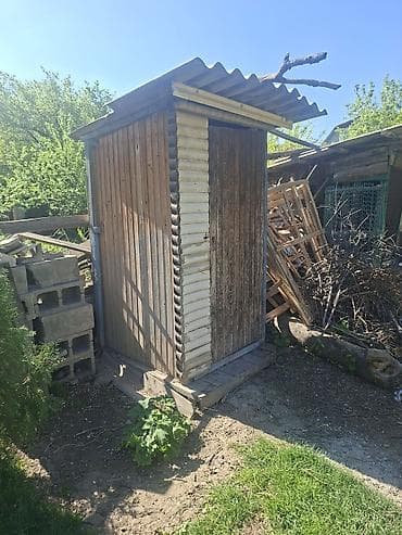 Туалетная кабинка, будка, Материал: Дерево