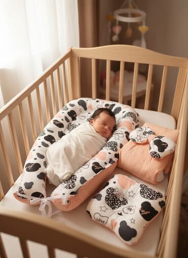 спящая красавица дисней: Кокон с подушкой и одеялом, состояние нового — 1