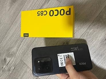 Poco C85, Б/у, 256 ГБ, цвет - Черный, 1 SIM, 2 SIM, eSIM