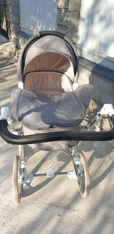 купить коляску трость бу: Коляска, цвет - Серый, Б/у — 4