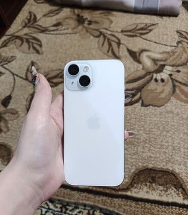 айвон: IPhone 15, Б/у, 128 ГБ, Голубой, Зарядное устройство, Чехол, Кабель, 88 % — 1