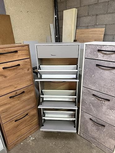 шкаф с полочками: Тумба и подставка для обуви, Другой материал — 3