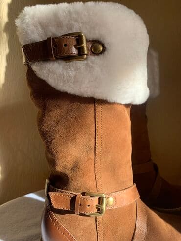 сапоги из натурального меха и кожи: Сапоги, 38, Michael Kors, Новый, Платная доставка — 4