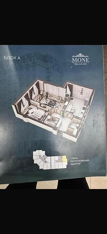 квартира простой: 2 комнаты, 62 м², Элитка, 2 этаж, Готовая ПСО (под самоотделку) — 3