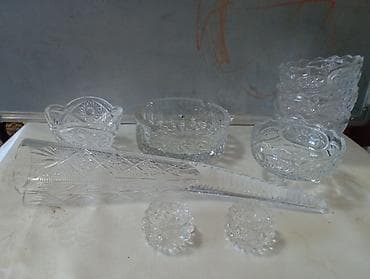 таблетки для посудомоечной машины: Набор советского хрусталя/прессованного стекла Состав по фото: - — 4