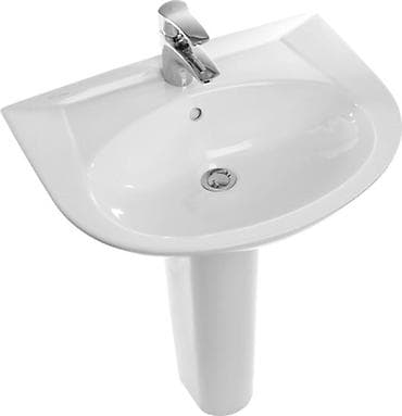 Дом и сад: Раковина для ванной, Особенности: Глянцевое, Овальная форма, Материал: Керамика — 1