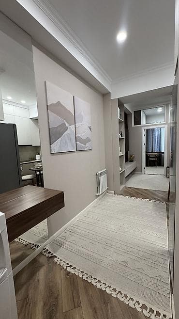 1 ком кв кок жар: 1 комната, 35 м², Кок-Жар мкр Элитка, 1 этаж, Дизайнерский ремонт — 2