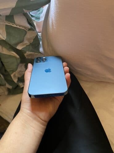 iphone 15 pro max 256 цена бишкек: IPhone 12 Pro, Колдонулган, 256 ГБ, Көк, 90 % — 3
