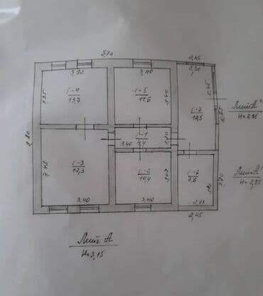 дом в районе кызыл аскер: Дом, 76 м², 4 комнаты, Агентство недвижимости, Косметический ремонт — 2