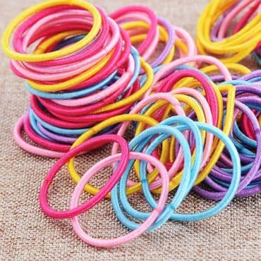 касметика для девочек: Модные резинки для волос для женщин и девочек, микс - 100 шт — 2