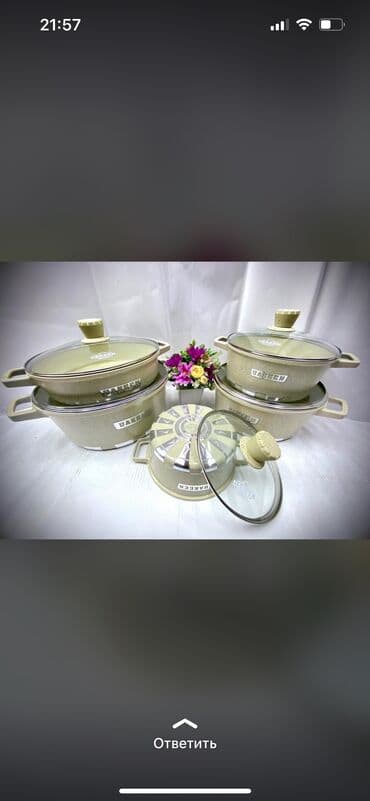 купить набор кухонных ножей: Посуда антипригарное покрытие ПРЕМИУМ КАЧЕСТВО 5 в 1 по акции 6500с! — 3