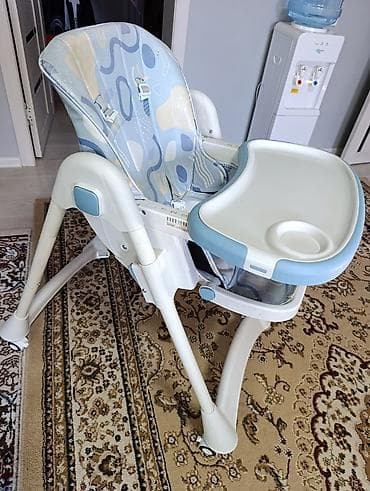 стульчик для кормления новая: Стульчик для кормления, Другой бренд, Пластик, Другой вид, цвет - Голубой — 2
