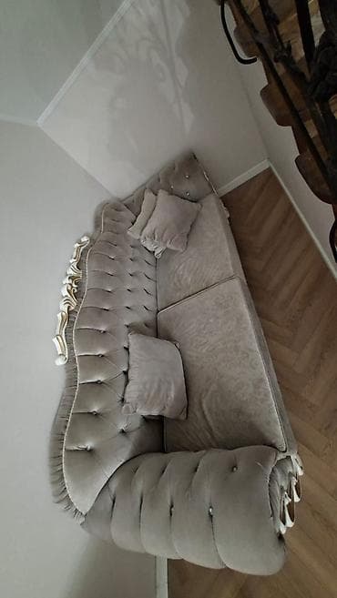 sofa bed: Прямой диван, Б/у — 3