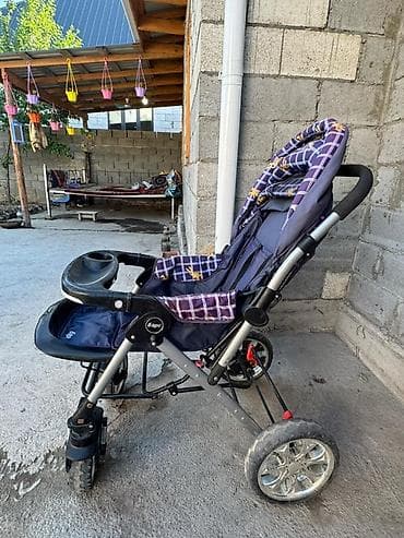 детская коляска 2 в 1: Прогулочная коляска - Легкая складная рама с плавным механизмом — 4