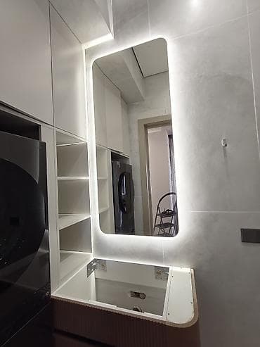 зеркала для парикмахеров: Под заказ любое вида зеркало с подсветкой Изготовление и монтаж — 6