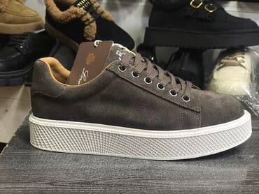 купить женские туфли из натуральной кожи: Женские кеды на платформе - Материал верха: замша (ворсовая кожа) — 4