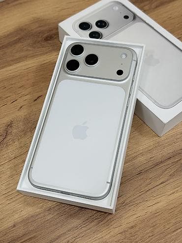 IPhone 17 Pro Max, Колдонулган, 512 ГБ, Ак, Куту, 100 %