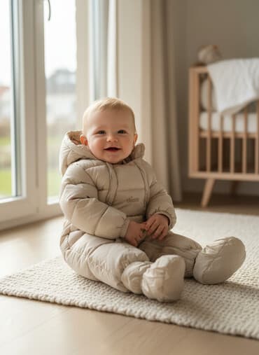 слюнявчик для детей: Детский зимний комбинезон Chicco - Тип: цельный комбинезон-конверт — 1