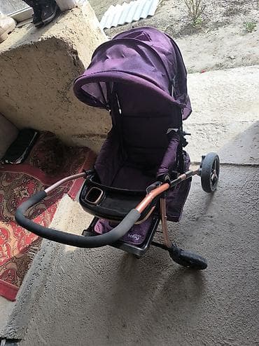 байки детские: Коляска, Другой бренд, цвет - Фиолетовый, Б/у, Самовывоз — 2