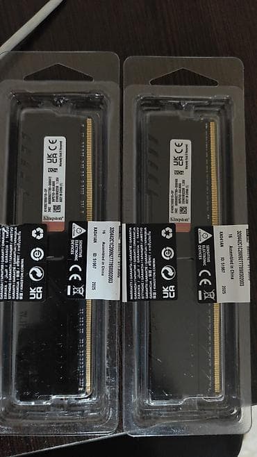 Настольные ПК и комплектующие: Оперативная память (RAM) для ПК, Новый, Kingston Fury, 16 ГБ, DDR4, 3600 МГц — 1