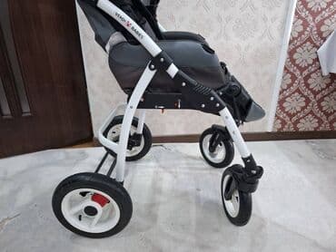 коляска viki vigorkids: Коляска, цвет - Черный, Б/у — 4