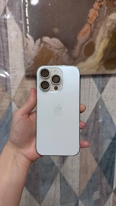 IPhone 14 Pro, Б/у, 256 ГБ, Белый, Чехол, Коробка, 78 % — 1