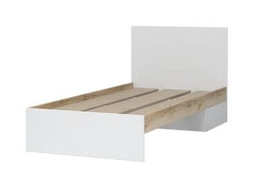стенд: Артикул: 00061068 Юкки КР 900 - Кровать, Дуб делано/Белый — 2